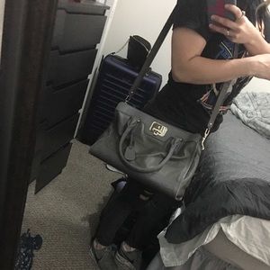 Grey Cole Haan crossbody bag
